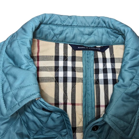Burberry Women's XL 'Constance' Green Quilted Button Front Jacket - Picture 6 of 15